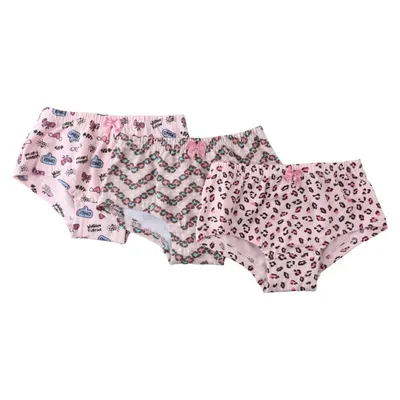 Kit Calcinha Infantil Graça Menina Boxer Estampada - 3 Peças