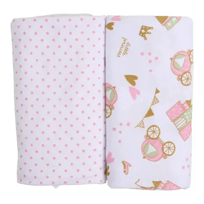 Kit Cueiro Din Don Malha Princesa - 02 Peças Kit Cueiro Din Don Malha Princesa - 02 Peças