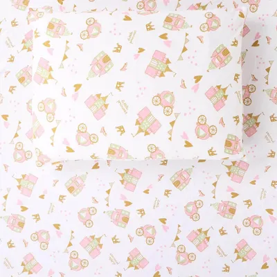 Kit Jogo De Berço Camping Din Don Princesa - 02 Peças Kit Jogo De Berço Camping Din Don Princesa - 02 Peças