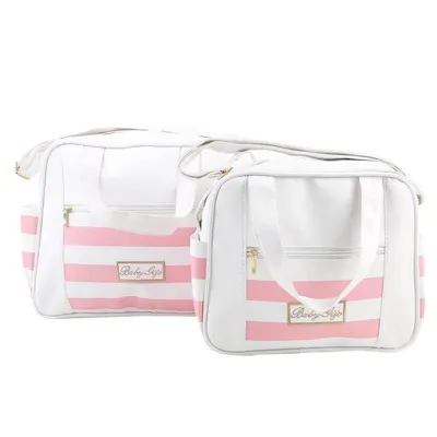 Kit Bolsa Maternidade Baby Gijo Belly Listras - 02 Peças