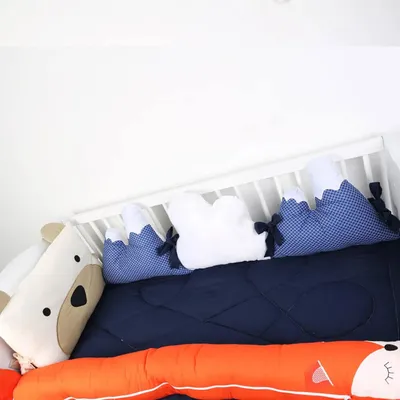 Kit Berço Rolo Din Don Floresta - 06 Peças Kit Berço Rolo Din Don Floresta - 06 Peças