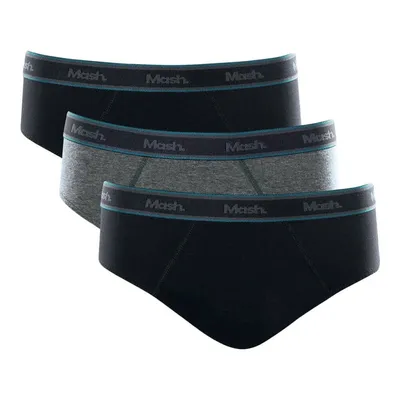 Kit Cueca Slip Mash Elástico Bordado - 03 Peças