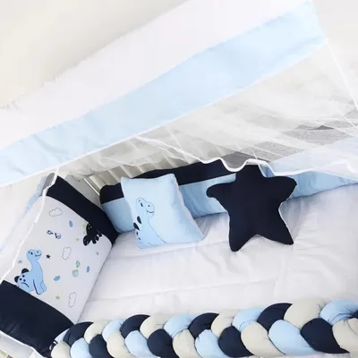 Kit Berço Baby Gijo Dino - 08 Peças Kit Berço Baby Gijo Dino - 08 Peças