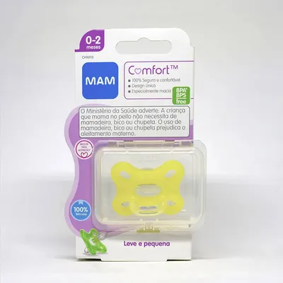 Chupeta Bebê Mam Comfort - Tamanho 01 Chupeta Bebê Mam Comfort - Tamanho 01