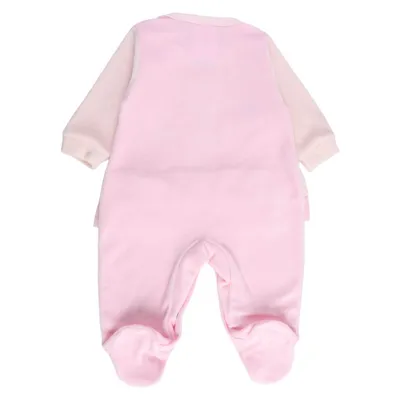 Macacão Longo Bebê Din Don Bordado Castelo