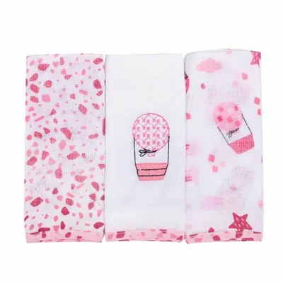 Kit Pano De Boca Bebê Minasrey Loupiot Capadócia - 03 Peças