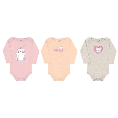 Kit Body Kiko Baby Estampa Coroa - 03 Peças