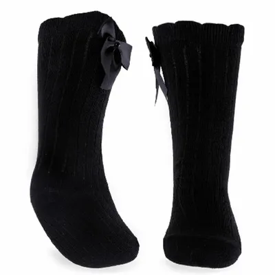 Meia Infantil Brando 3/4 Com Laço Meia Infantil Brando 3/4 Com Laço