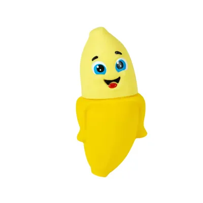 Mordedor E Chocalho Bebê Vila Toy Banana Mordedor E Chocalho Bebê Vila Toy Banana