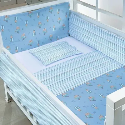 Jogo Lençol Para Berço Americano Bublim Balões - 03 Peças Jogo Lençol Para Berço Americano Bublim Balões - 03 Peças