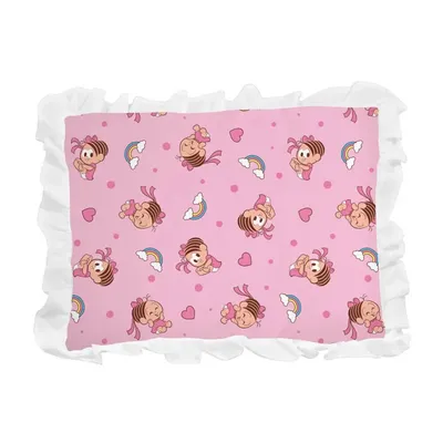 Travesseiro Incomfral Turma Da Mônica Baby Com Babado Travesseiro Incomfral Turma Da Mônica Baby Com Babado