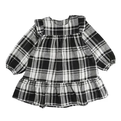 Vestido Infantil Kookabu Manga Longa Xadrez