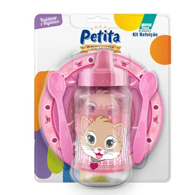 Kit Refeição Petita Premium Chérie - 04 Peças Kit Refeição Petita Premium Chérie - 04 Peças
