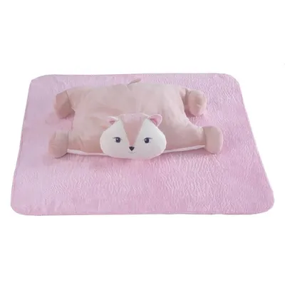 Travesseiro Pimpolho Anatômico Com Manta Esquilo Travesseiro Pimpolho Anatômico Com Manta Esquilo