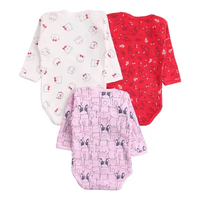 Kit Body Manga Longa Bebê Klub Kids Coelho - 03 Peças Kit Body Manga Longa Bebê Klub Kids Coelho - 03 Peças