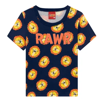 Camiseta Bebe Kyly Estampa Leao Rawr Camiseta Bebe Kyly Estampa Leao Rawr
