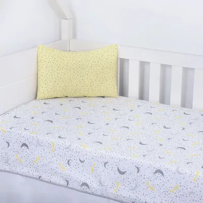 Kit Jogo De Berço Minasrey Cia Do Neném Estrelas - 02 Peças Kit Jogo De Berço Minasrey Cia Do Neném Estrelas - 02 Peças