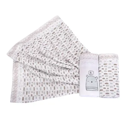 Kit Fralda Minasrey Cia Do Neném Classic Urso - 03 Peças