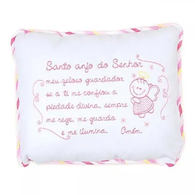 Travesseiro Bordado Minasrey Bebê Anjo Travesseiro Bordado Minasrey Bebê Anjo