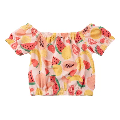 Blusa Infantil Kookabu Estampa Frutas