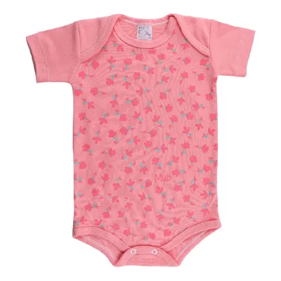 Kit Body Manga Curta Bebê Mub Estampa Flores - 03 Peças Kit Body Manga Curta Bebê Mub Estampa Flores - 03 Peças