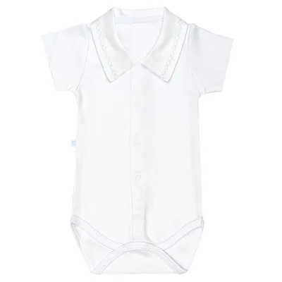 Body Manga Curta Bebê Fofinho Com Detalhe Bordado Body Manga Curta Bebê Fofinho Com Detalhe Bordado