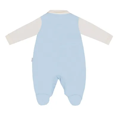 Macacão Longo Bebê Miniclô Bordado Ursinho