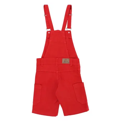 Jardineira Infantil Kookabu Em Sarja Com Bolso Frontal