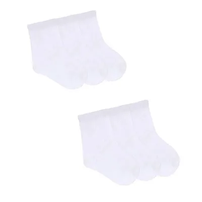 Kit Meia Soquete Bebê Everly Lisa - 06 Pares