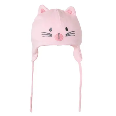 Touca Bebê Everly Bordado Gatinho Touca Bebê Everly Bordado Gatinho