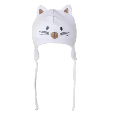 Touca Bebê Everly Bordado Gatinho Touca Bebê Everly Bordado Gatinho