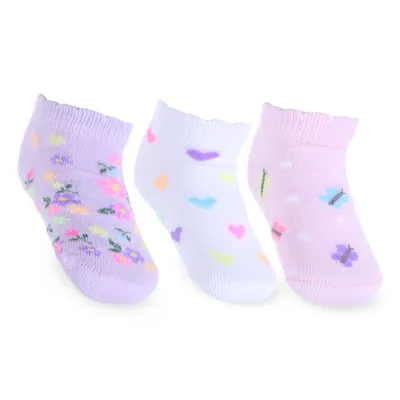 Kit Meia Bebê Selene Estampada - 3 Pares