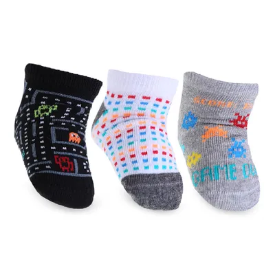 Kit Meia Bebê Selene Estampada - 3 Pares