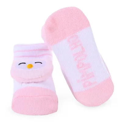 Meia Bebê Pimpolho Estampa de Bichinhos Pimpolho