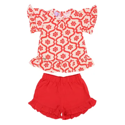 Conjunto Bebê Din Don Estampa Flor Conjunto Bebê Din Don Estampa Flor