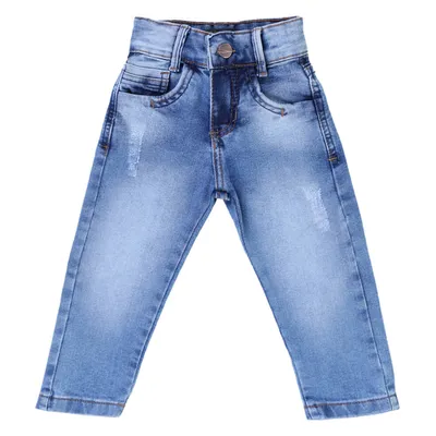 Calça Jeans Skinny Infantil Tom Ery Used Com Puídos