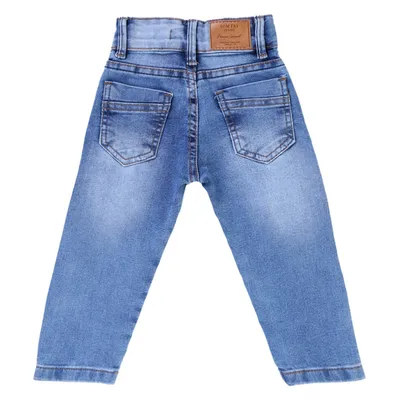 Calça Jeans Skinny Infantil Tom Ery Used Com Puídos