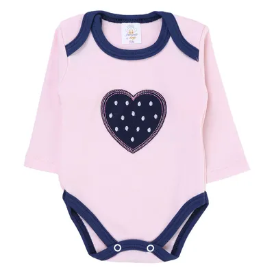 Kit Body Manga Longa Bebê Presente De Anjo Coração - 3 Peças Kit Body Manga Longa Bebê Presente De Anjo Coração - 3 Peças