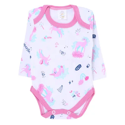 Kit Body Manga Longa Bebê Presente Anjo Unicórnio - 3 Peças Kit Body Manga Longa Bebê Presente Anjo Unicórnio - 3 Peças