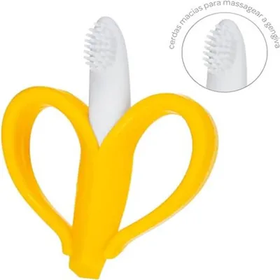 Massageador De Gengiva Buba Silicone Banana