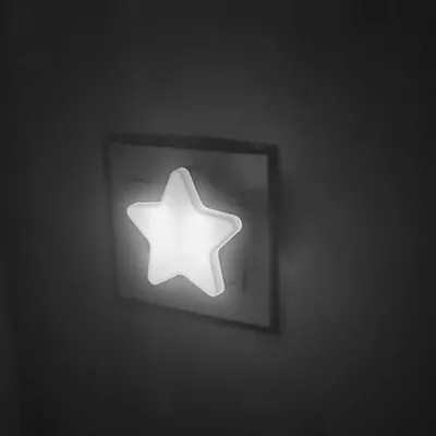 Luminária Buba Led Com Sensor Estrela Luminária Buba Led Com Sensor Estrela