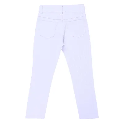 Calça Sarja Infantil Color Girl Tradicional Detalhe Bolsos