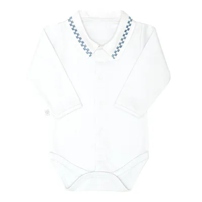 Body Bebê Fofinho Manga Longa Suedine Gola Bordada Body Bebê Fofinho Manga Longa Suedine Gola Bordada