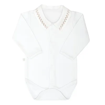 Body Bebê Fofinho Manga Longa Suedine Gola Bordada Body Bebê Fofinho Manga Longa Suedine Gola Bordada