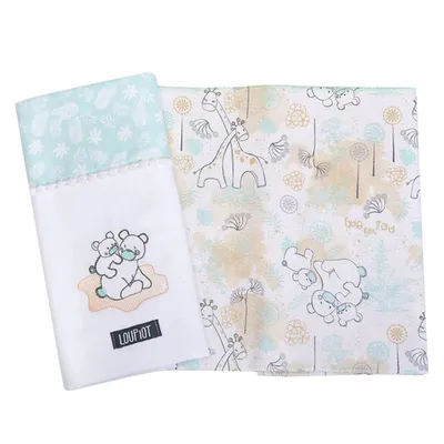 Kit Cueiro Loupiot Temas Safari - 2 Peças Kit Cueiro Loupiot Temas Safari - 2 Peças