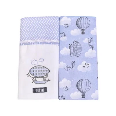 Kit Cueiro Loupiot Temas Balões - 2 Peças Kit Cueiro Loupiot Temas Balões - 2 Peças