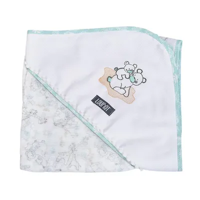 Toalha Com Capuz Loupiot Temas Fralda Safari