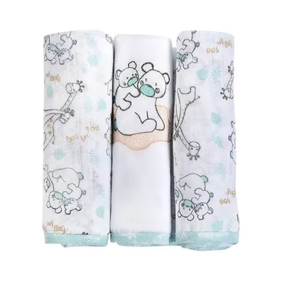 Kit Fralda Loupiot Temas Safari - 3 Peças