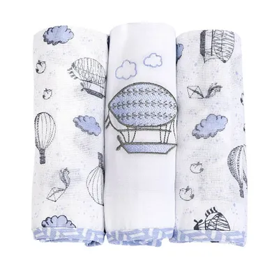 Kit Fralda Loupiot Temas Balões - 3 Peças