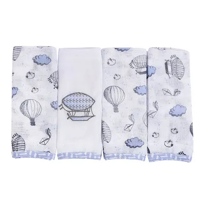 Kit Pano De Boca Loupiot Temas Balões - 4 Peças